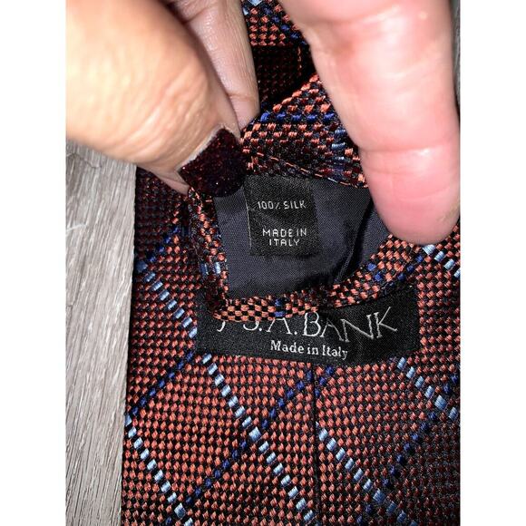 Jos. A. Bank Vintage Silk Necktie Set of 5 Multicolor Geometric Men's Ties - Picture 4 of 13